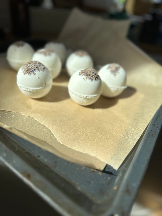 Lavender flower and Vanilla bath bombs