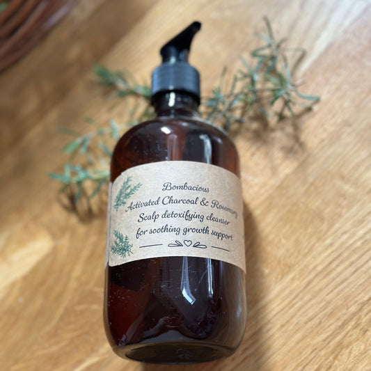 Activated Charcoal and Rosemary Scalp Detoxifying Cleanser